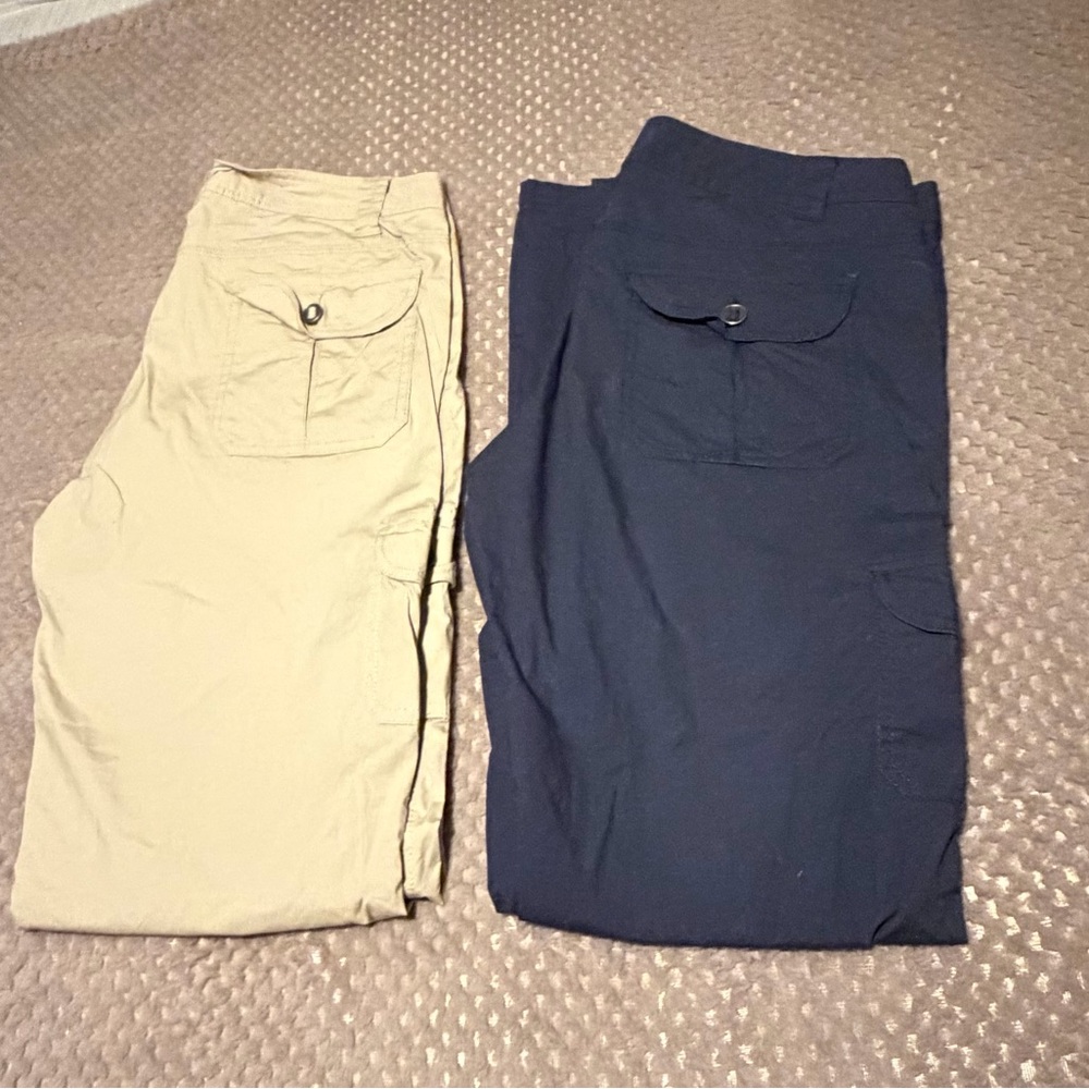 Women’s Guide Series Cargo Pants — Beige and Navy